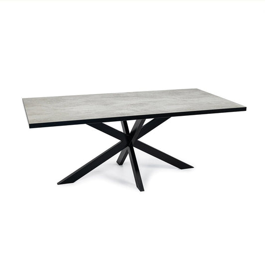 Stalux Stalux Eettafel 'Gijs' 240 x 100cm, kleur zwart / beton