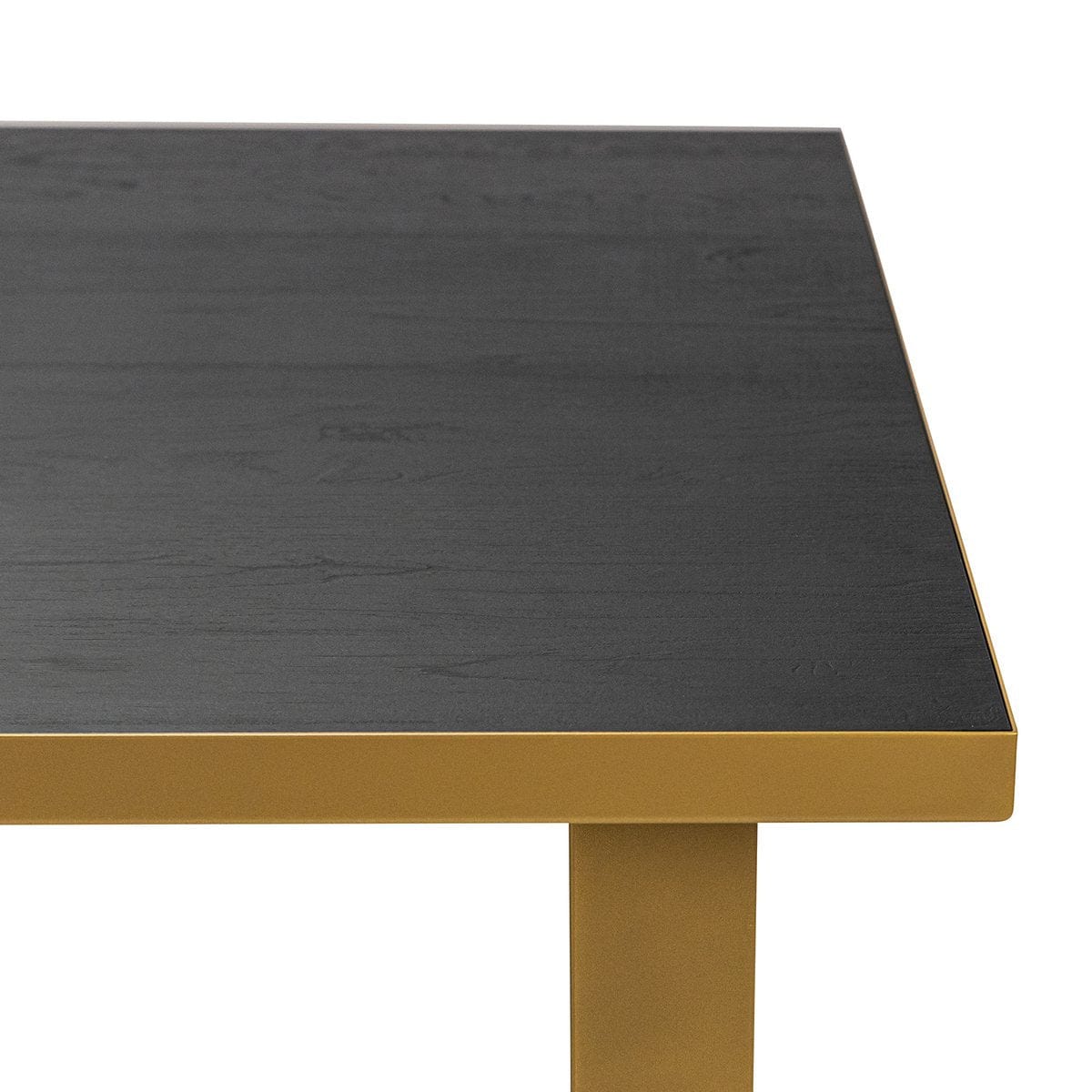 Stalux Stalux Eettafel 'Joop' 180 x 100cm, kleur goud / zwart eiken