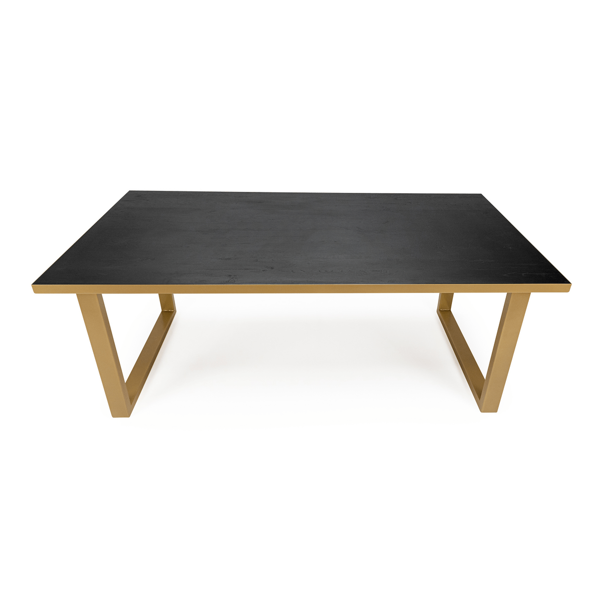 Stalux Stalux Eettafel 'Joop' 180 x 100cm, kleur goud / zwart eiken