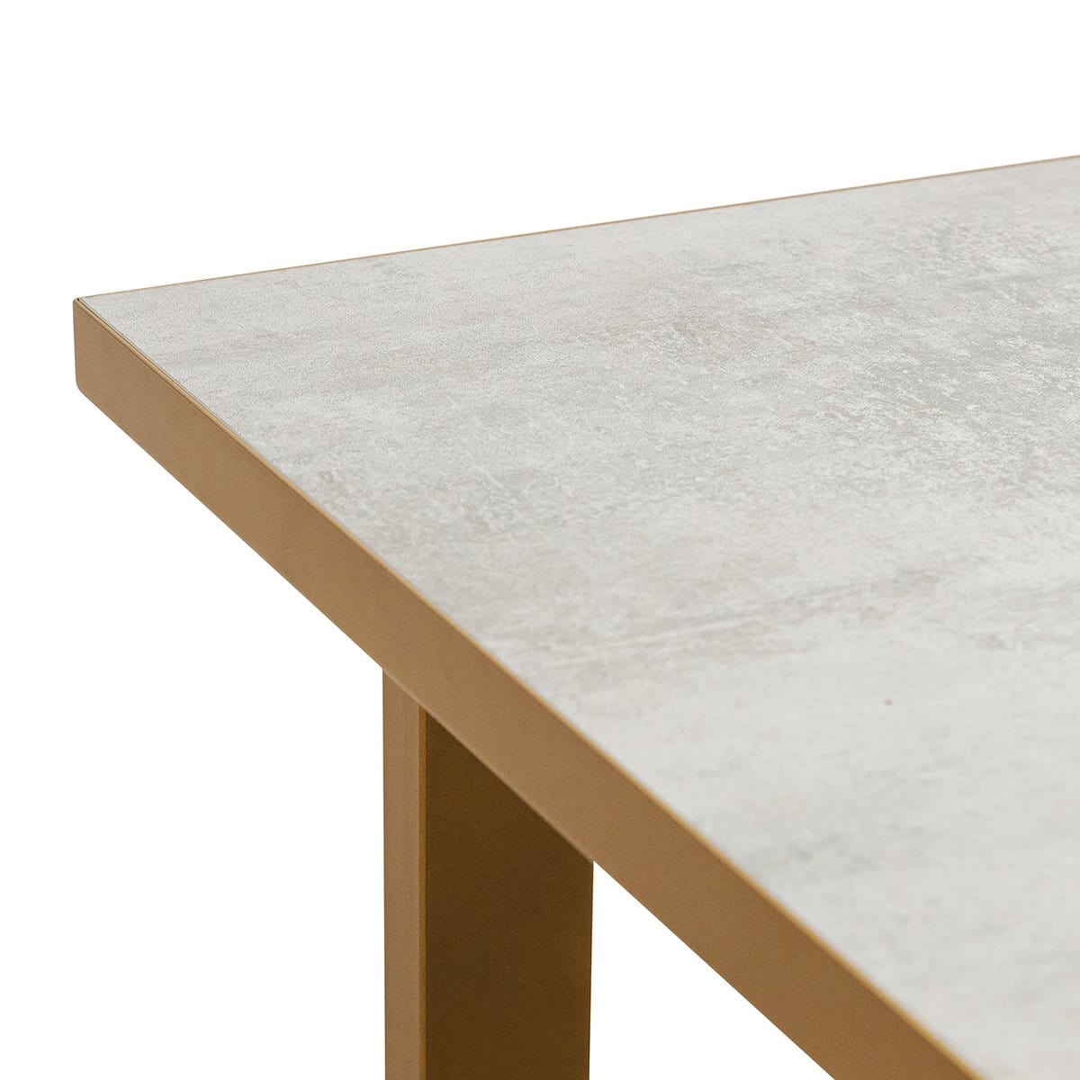 Stalux Stalux Eettafel 'Roos' 180 x 100cm, kleur goud / beton