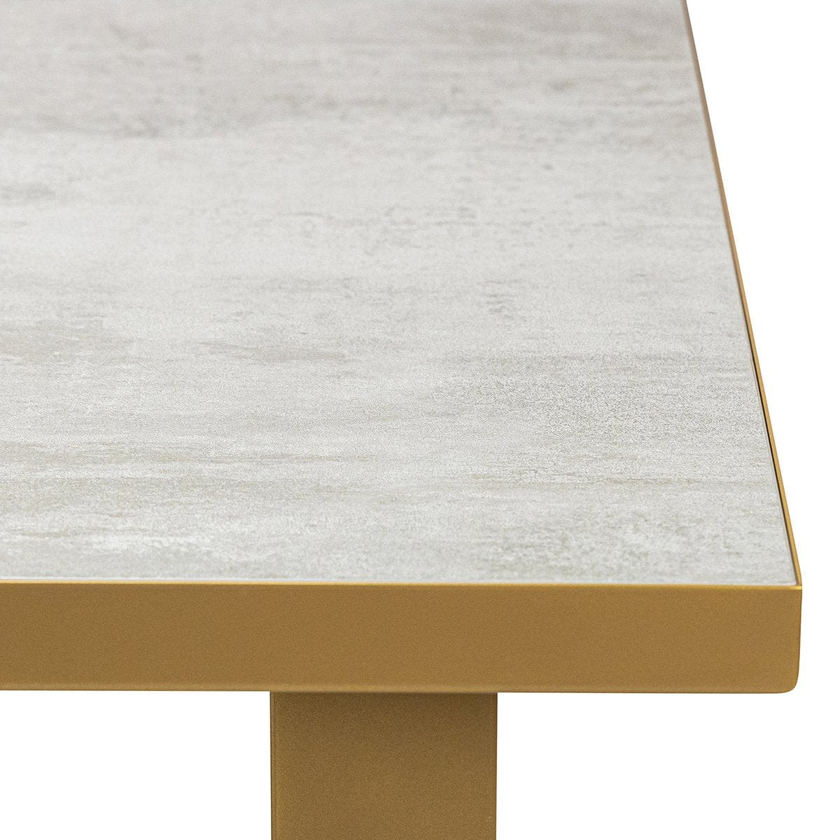 Stalux Stalux Eettafel 'Roos' 180 x 100cm, kleur goud / beton