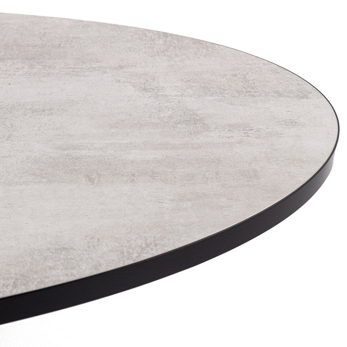 Stalux Stalux Ovale eettafel 'Mees' 180 x 100cm, kleur zwart / beton