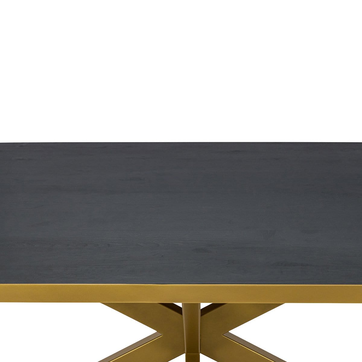 Stalux Stalux Plat ovale eettafel 'Noud' 180 x 100, kleur goud / zwart eiken