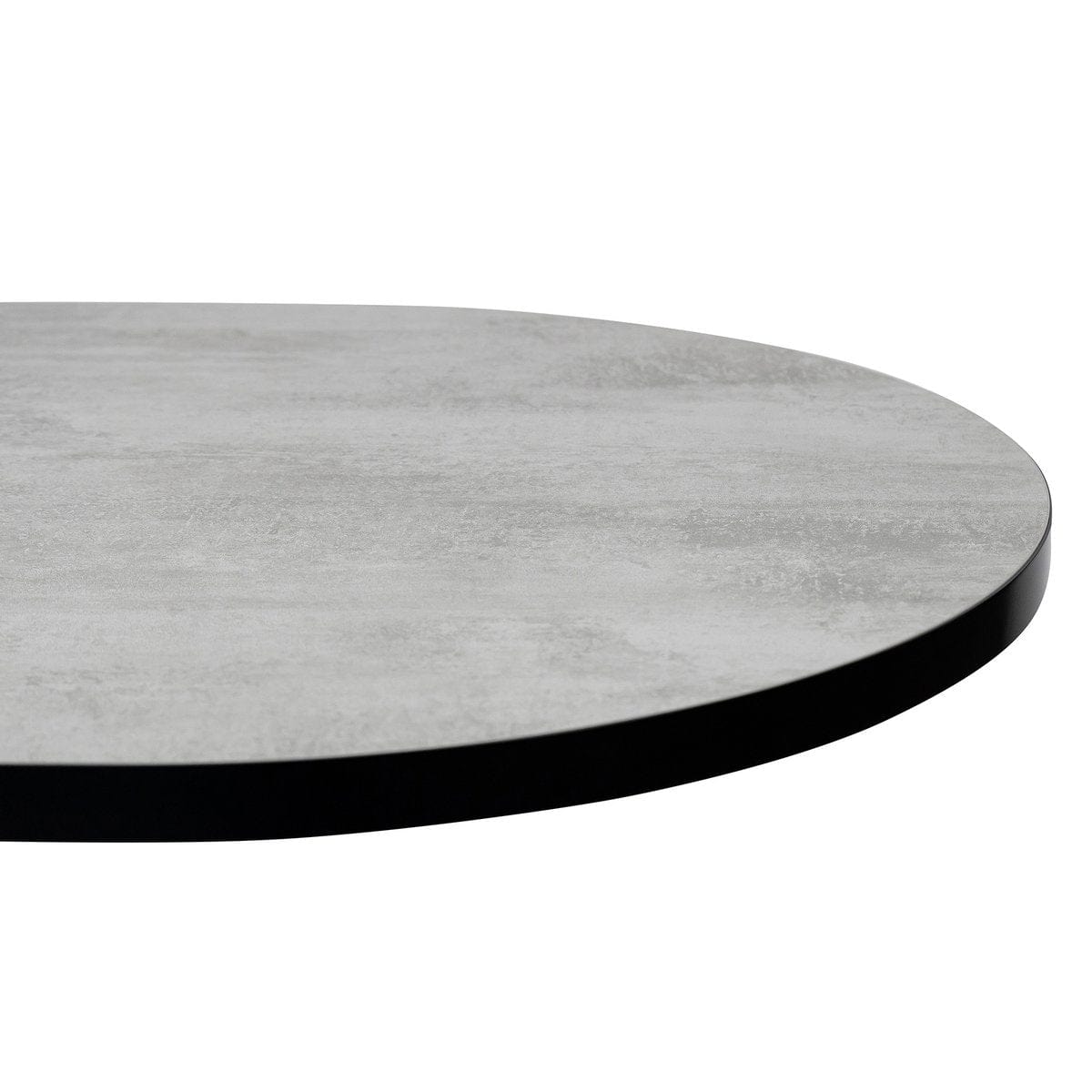 Stalux Stalux Plat ovale eettafel 'Noud' 180 x 100, kleur zwart / beton