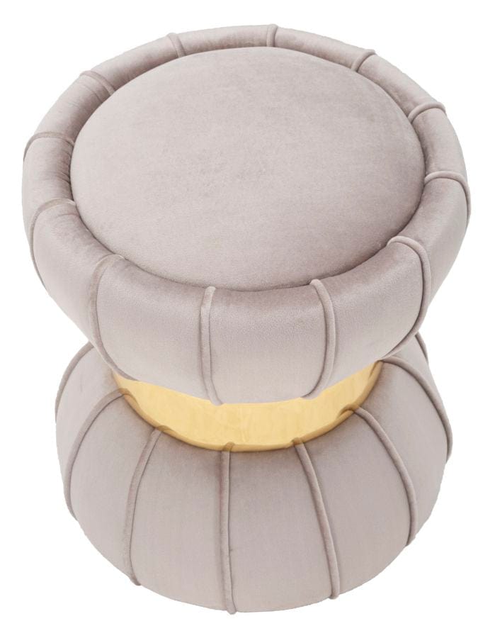 Mauro Ferretti STOOL FLOWER GREY CM Ø 40X44