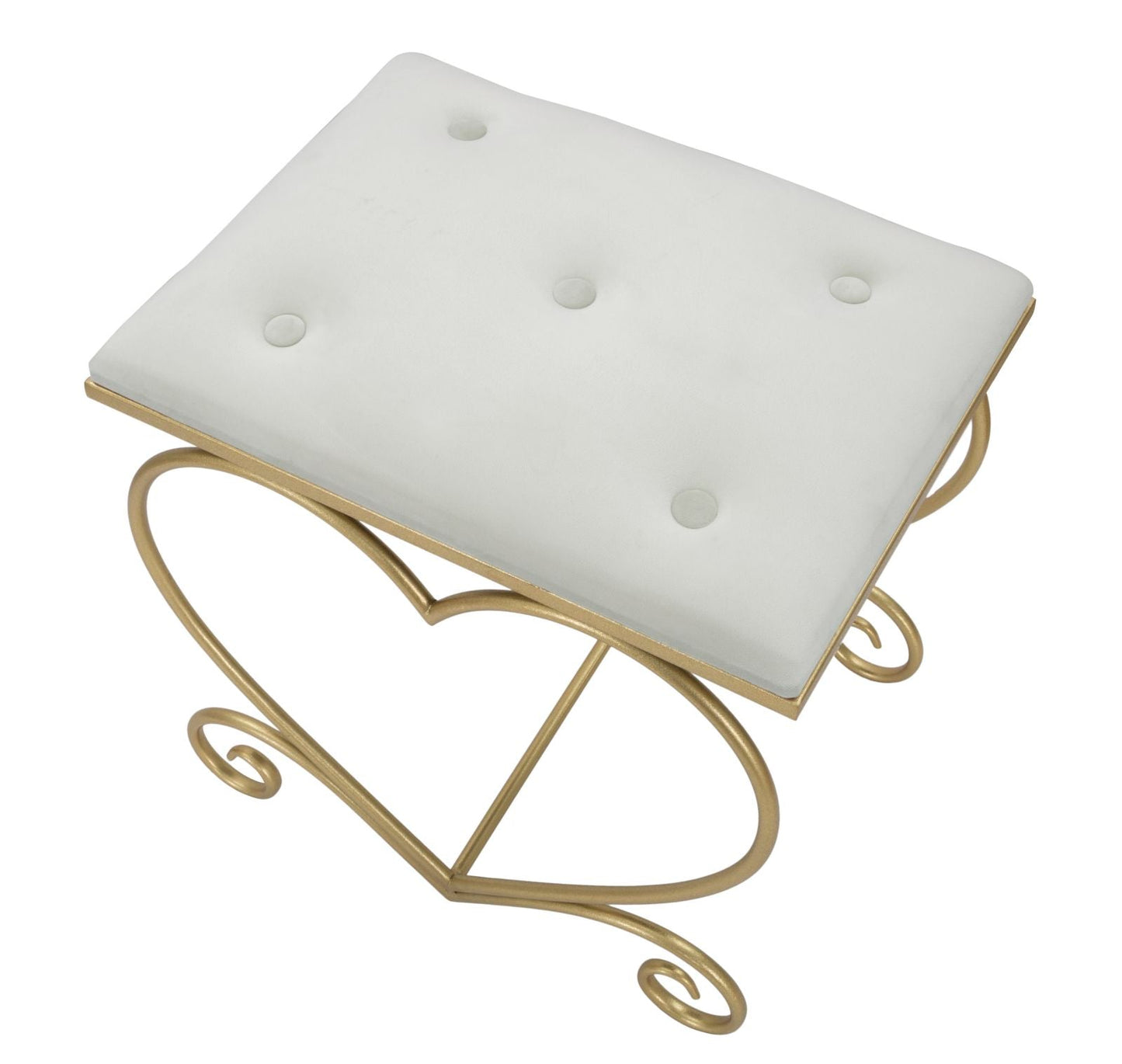 Mauro Ferretti STOOL HEART CREMA CM 50X37,5X51,5