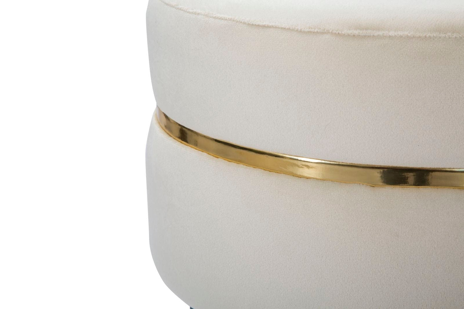 Mauro Ferretti STOOL PARIS CREMA/GOLD CM Ø 35X40,5