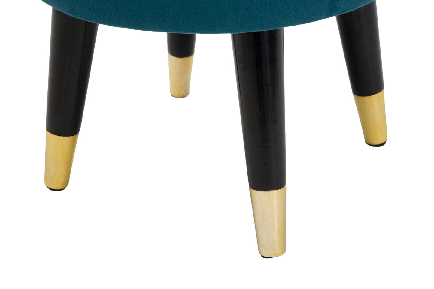 Mauro Ferretti STOOL PARIS TEAL/GOLD CM Ø 35X40,5