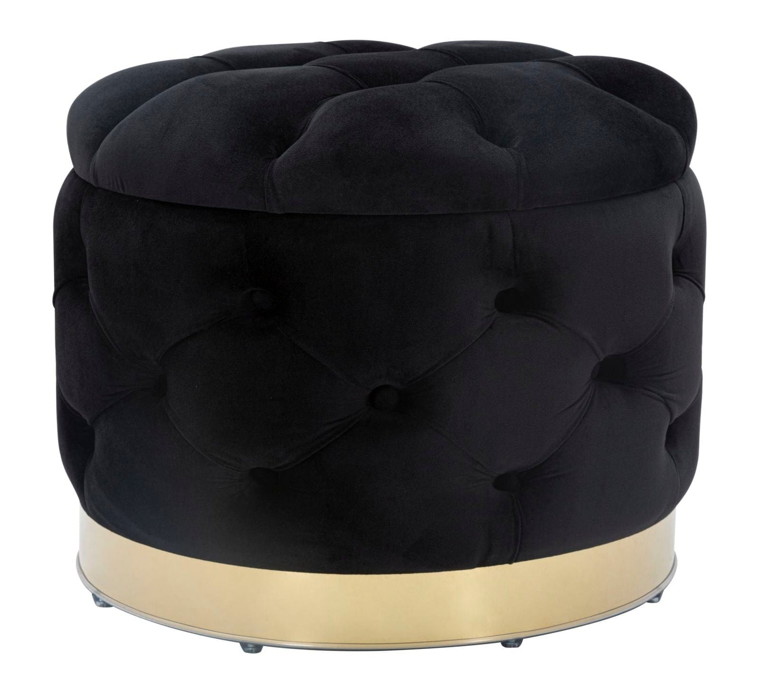 Mauro Ferretti STOOL/STORAGE RICH NERO CM Ø 55X42