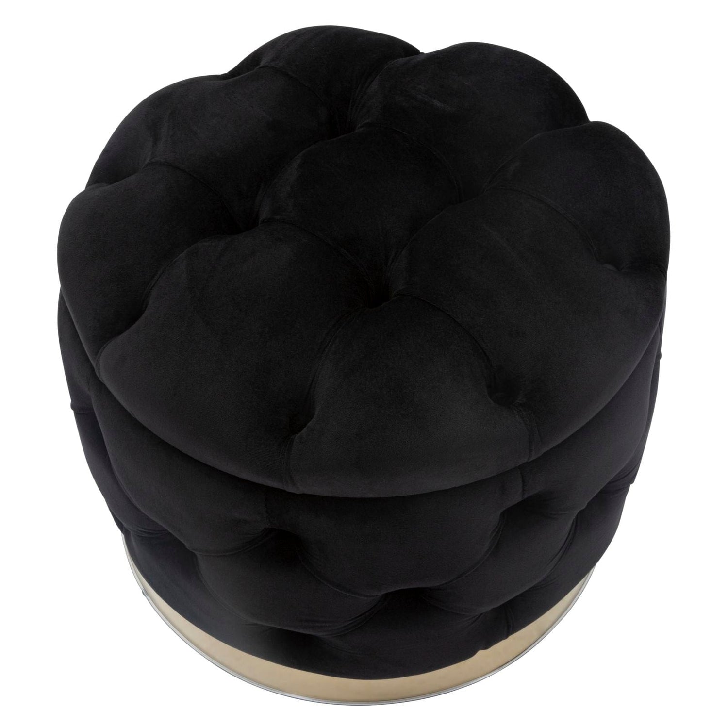 Mauro Ferretti STOOL/STORAGE RICH NERO CM Ø 55X42