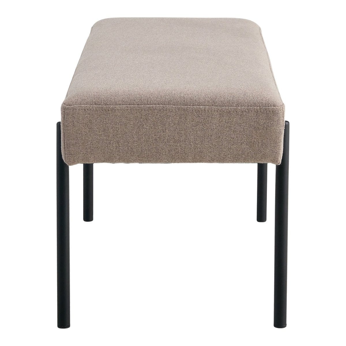 House Nordic ApS Swindon Bench - Bank, steen met zwarte poten, 100x36x42,5 cm, HN1231