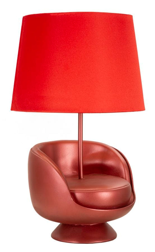 Mauro Ferretti TABLE LAMP MIDCENTURY RED CM Ø 26X43