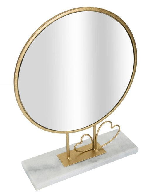 Mauro Ferretti TABLE MIRROR HEART CM 30X9X39,5