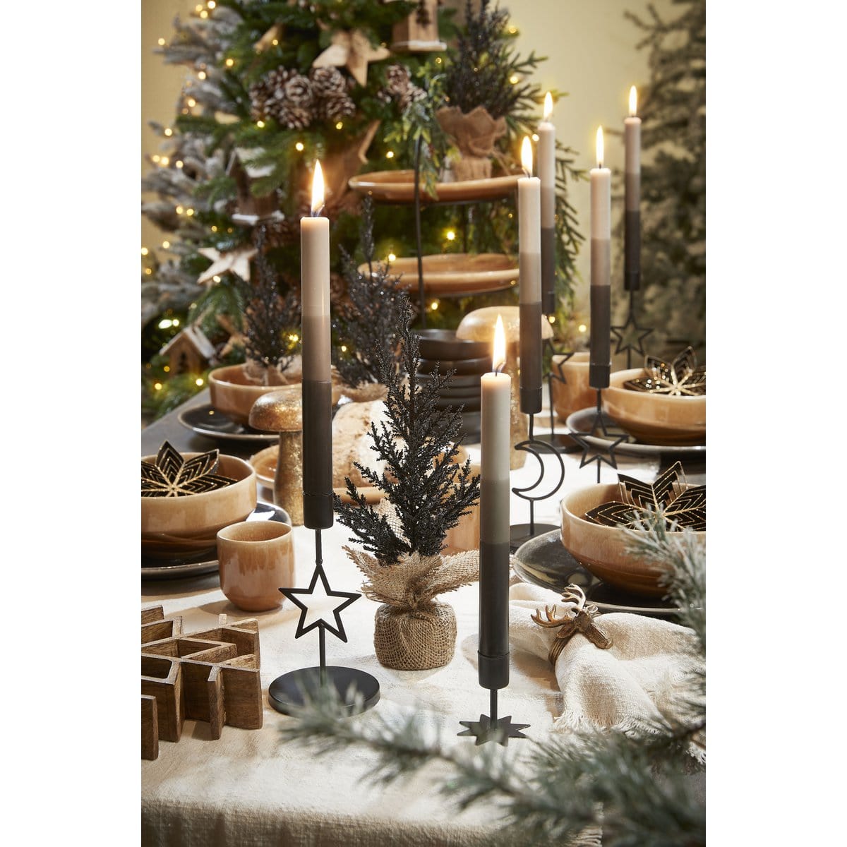 Mica Decorations Tabo Dinerbord - Ø26,5 cm - Zwart