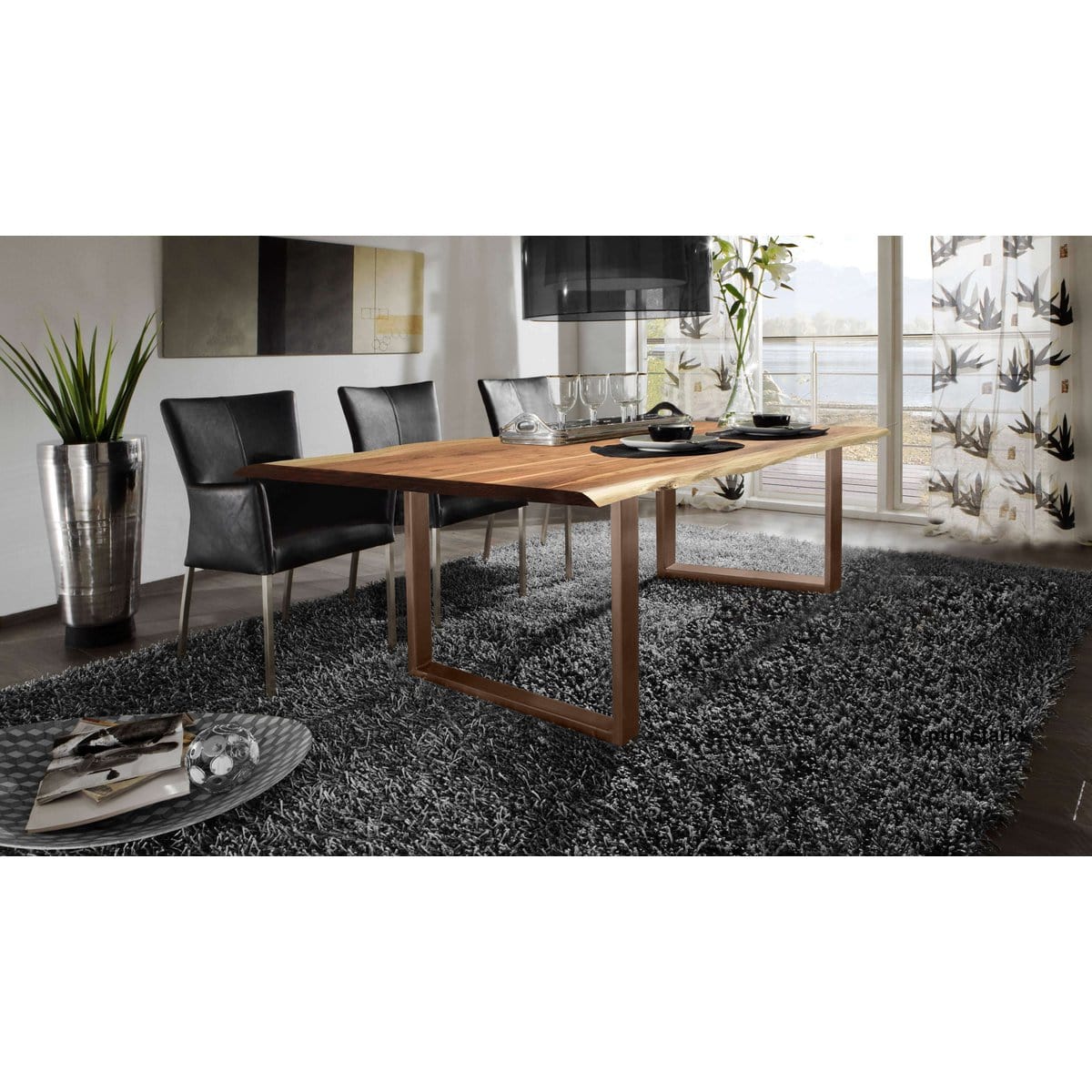 SIT Möbel Im- und Export Tafel 200x100 cm, naturel acacia, 36 mm