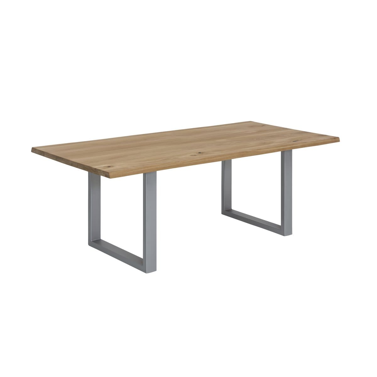 SIT Möbel Im- und Export Tafel 200x100 cm, wilde eik, zilveren frame