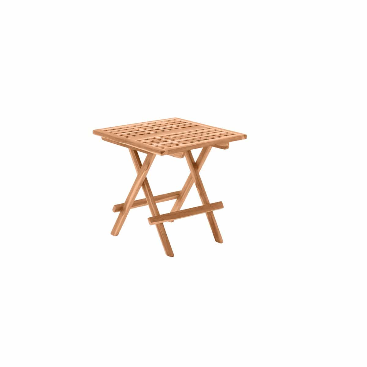 Moebilia Tafel, 50x50 cm, teak