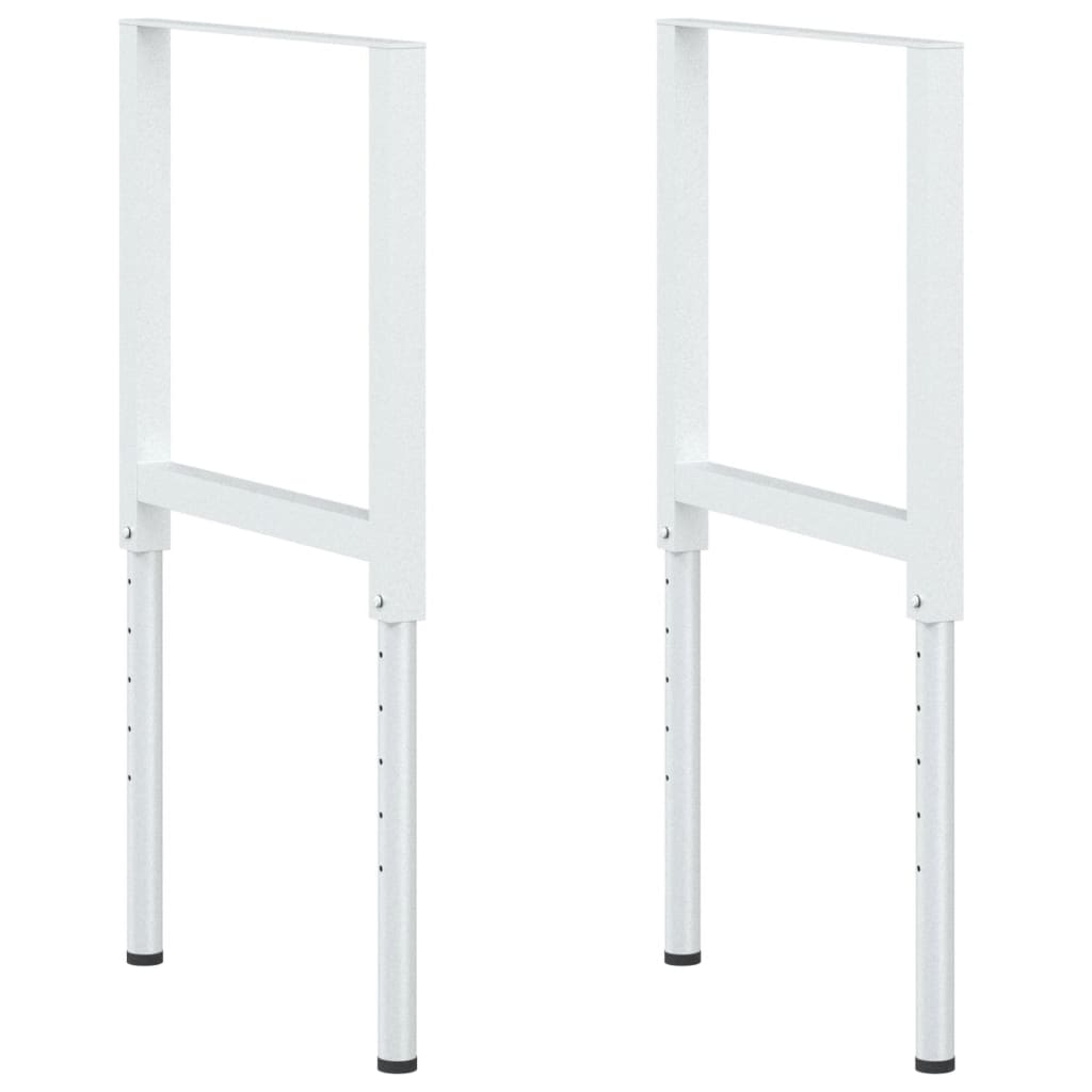 vidaXL Tafelpoten Werkbankframes verstelbaar 2 st 55x(69-95,5) cm metaal grijs