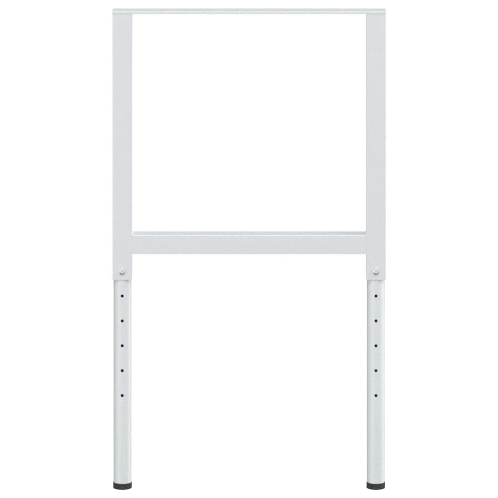 vidaXL Tafelpoten Werkbankframes verstelbaar 2 st 55x(69-95,5) cm metaal grijs