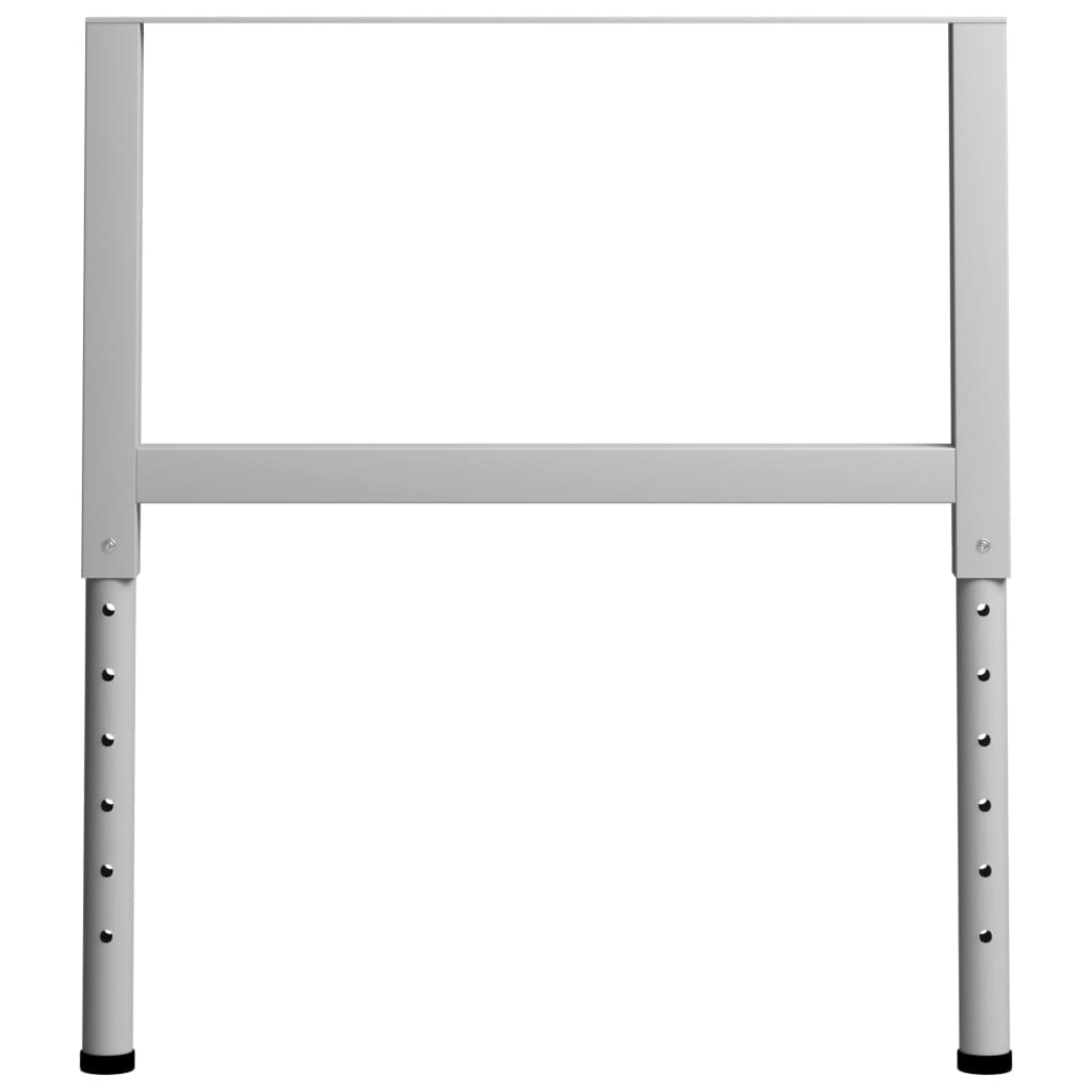 vidaXL Tafelpoten Werkbankframes verstelbaar 2 st 85x(69-95,5) cm metaal grijs