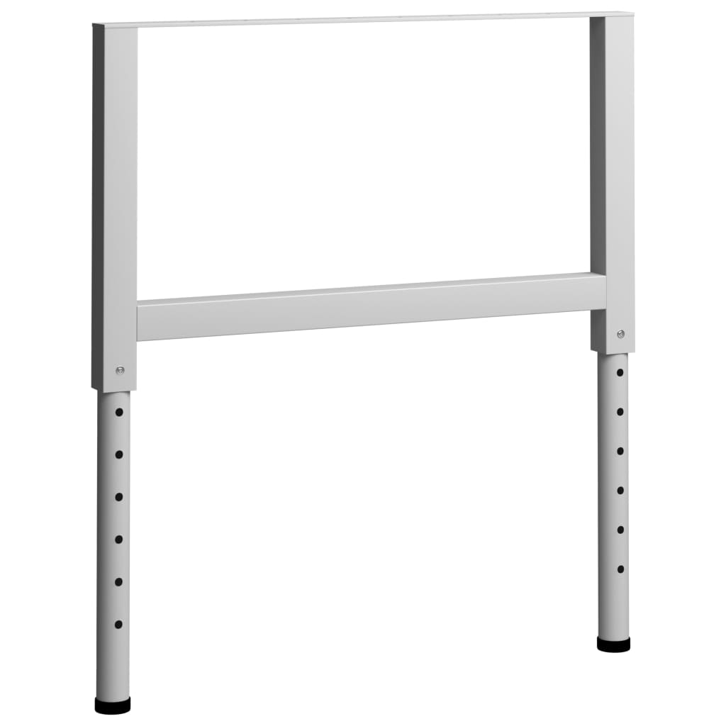 vidaXL Tafelpoten Werkbankframes verstelbaar 2 st 85x(69-95,5) cm metaal grijs