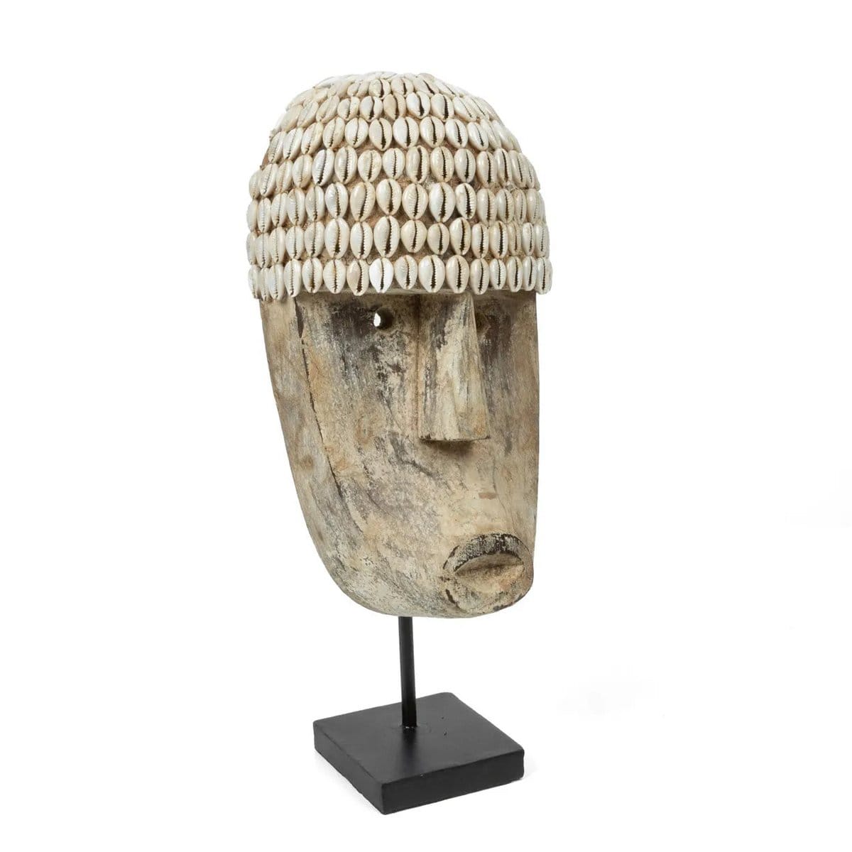 Bazar Bizar The Cowrie Mask on Stand - Medium