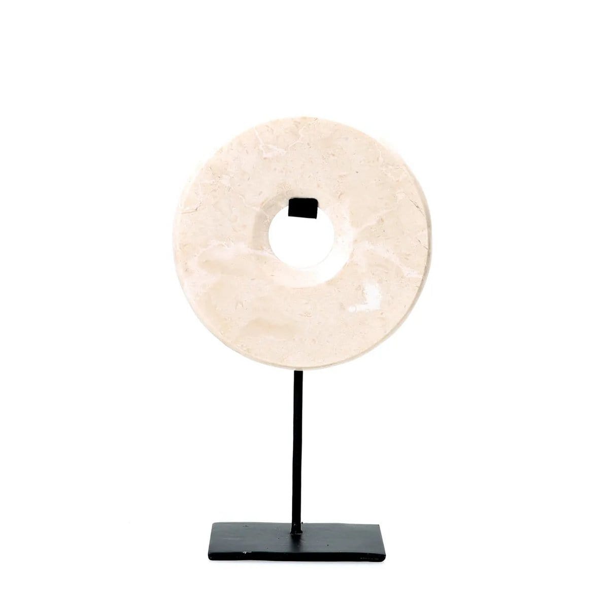 Bazar Bizar The Marble Disc on Stand - Wit - M