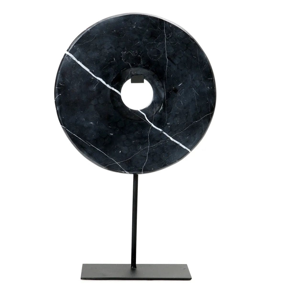 Bazar Bizar The Marble Disc on Stand - Zwart - L