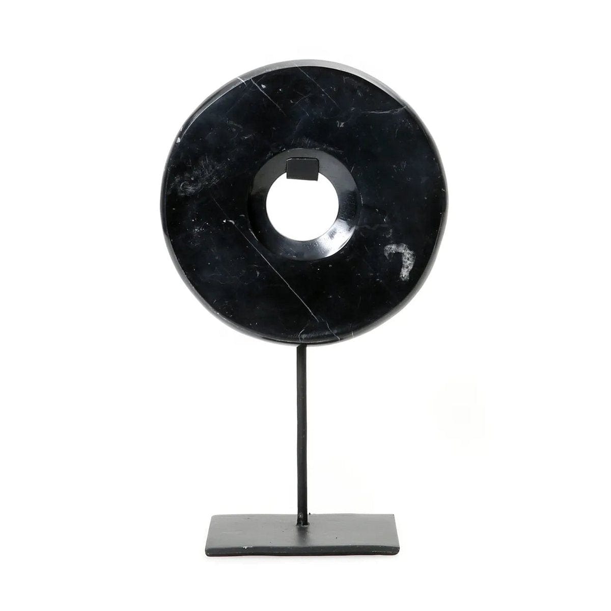 Bazar Bizar The Marble Disc on Stand - Zwart - M