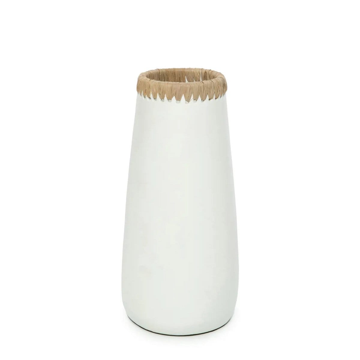 Bazar Bizar The Sneaky Vase - Wit Naturel - L