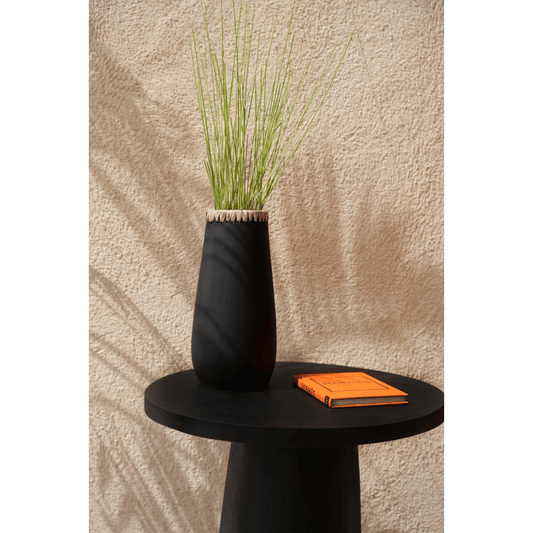 Bazar Bizar The Sneaky Vase - Zwart Naturel - L