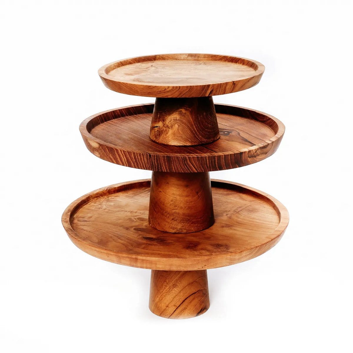 Bazar Bizar The Teak Root Cake Dish - L