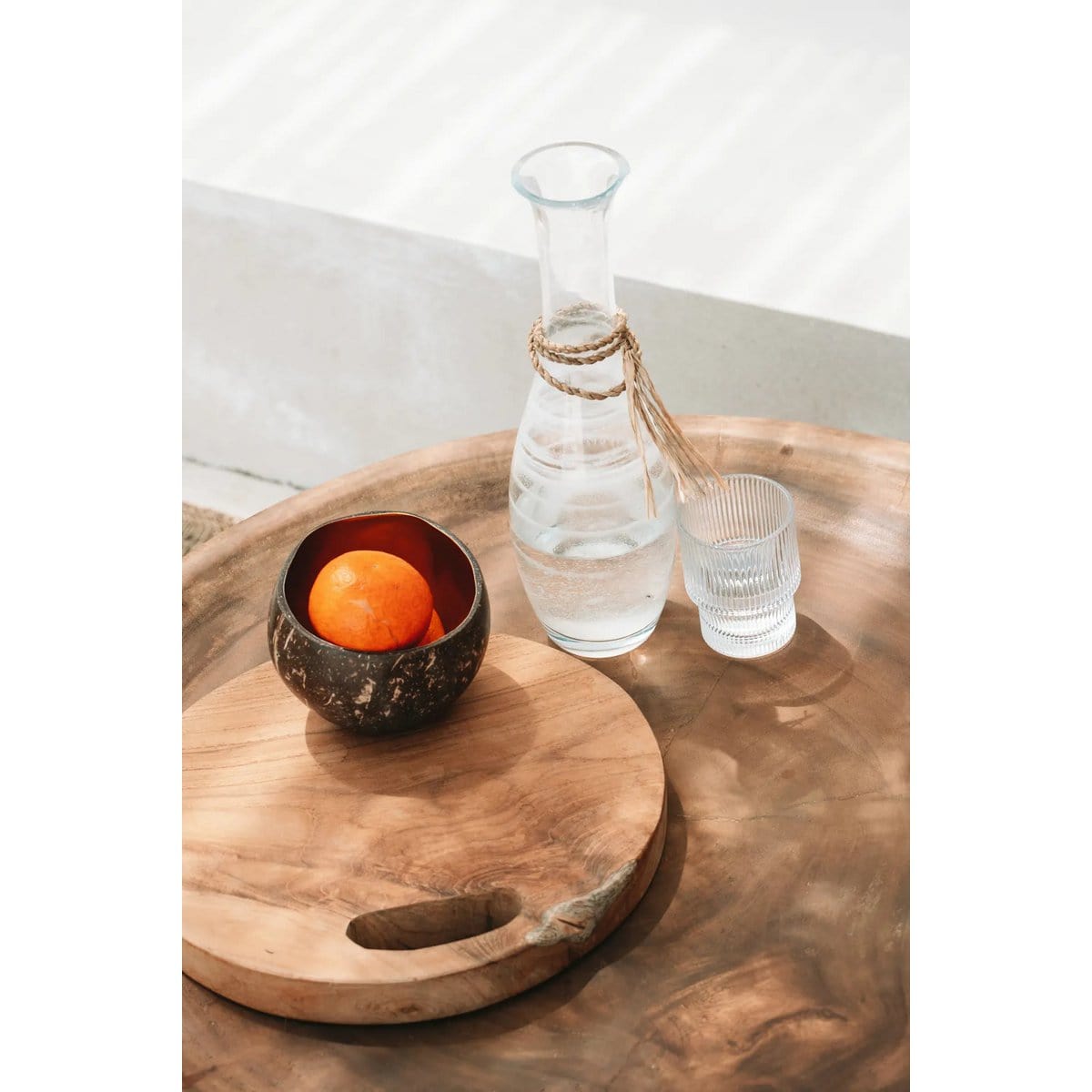 Bazar Bizar The teak Root Tray - Naturel - M