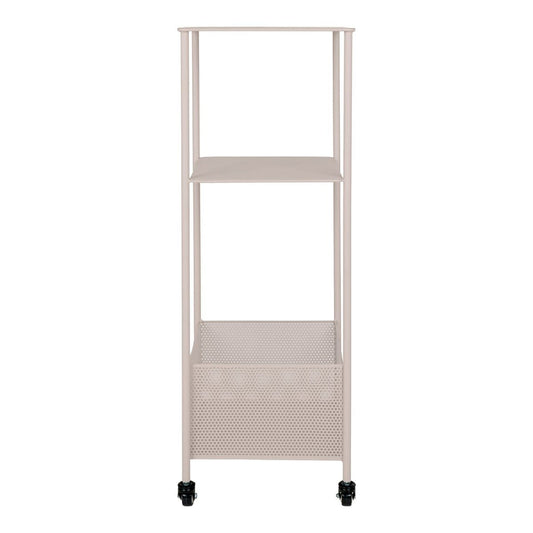 House Nordic ApS Torres Metal Cart - Metalen kar, staal, zand, 3 planken, 35x35x100 cm