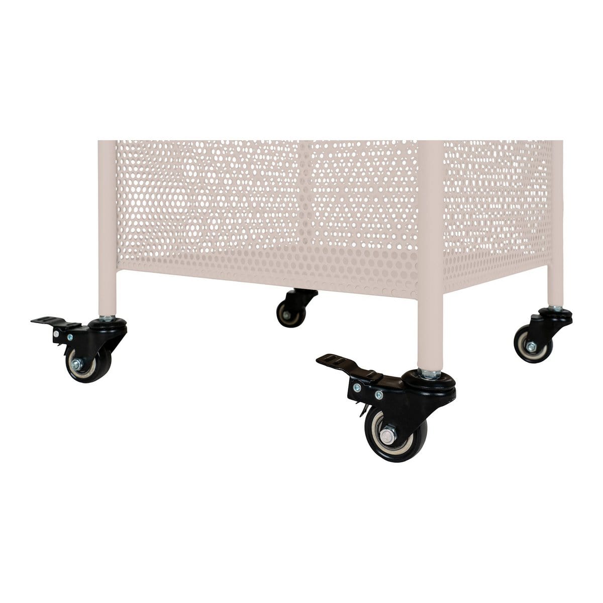 House Nordic ApS Torres Metal Cart - Metalen kar, staal, zand, 3 planken, 35x35x100 cm