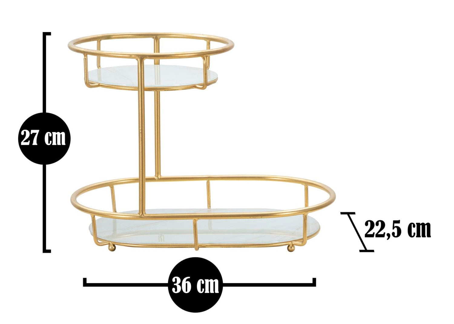 Mauro Ferretti TRAY 2 LEVELS -A- CM 36X22,5X27