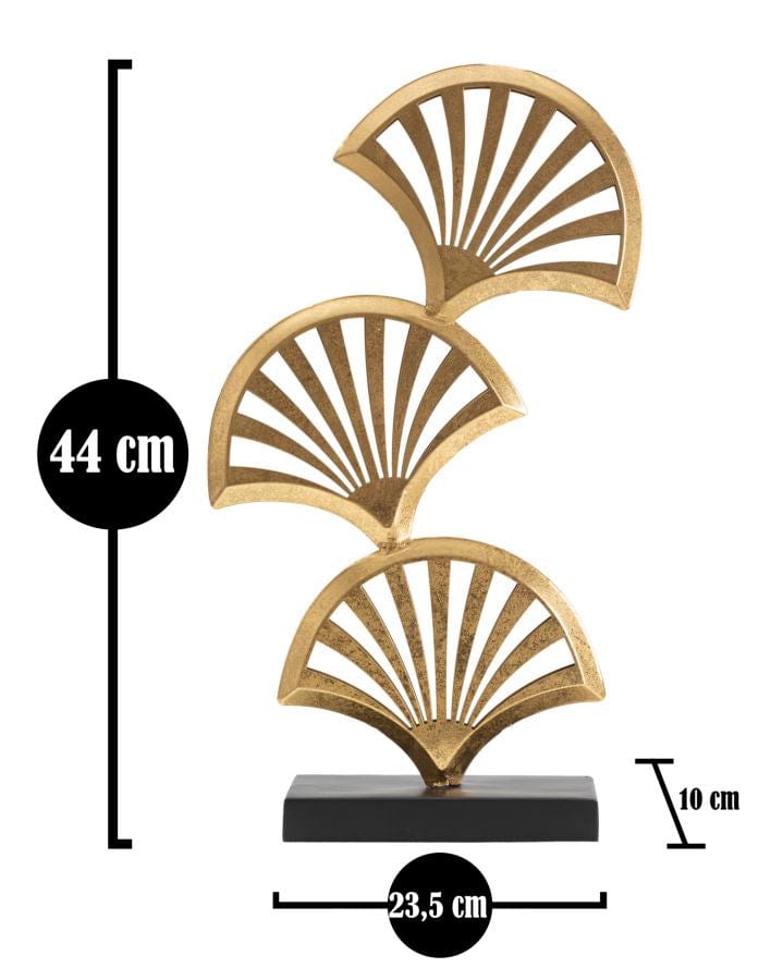 Mauro Ferretti TRIPLE LEAF SCULPTURE CM 23,5X10X44