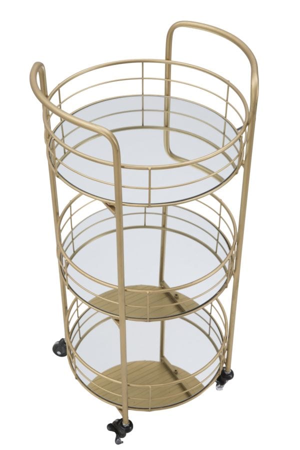 Mauro Ferretti TROLLEY GLAM ROTONDO CM Ø 38X77,5