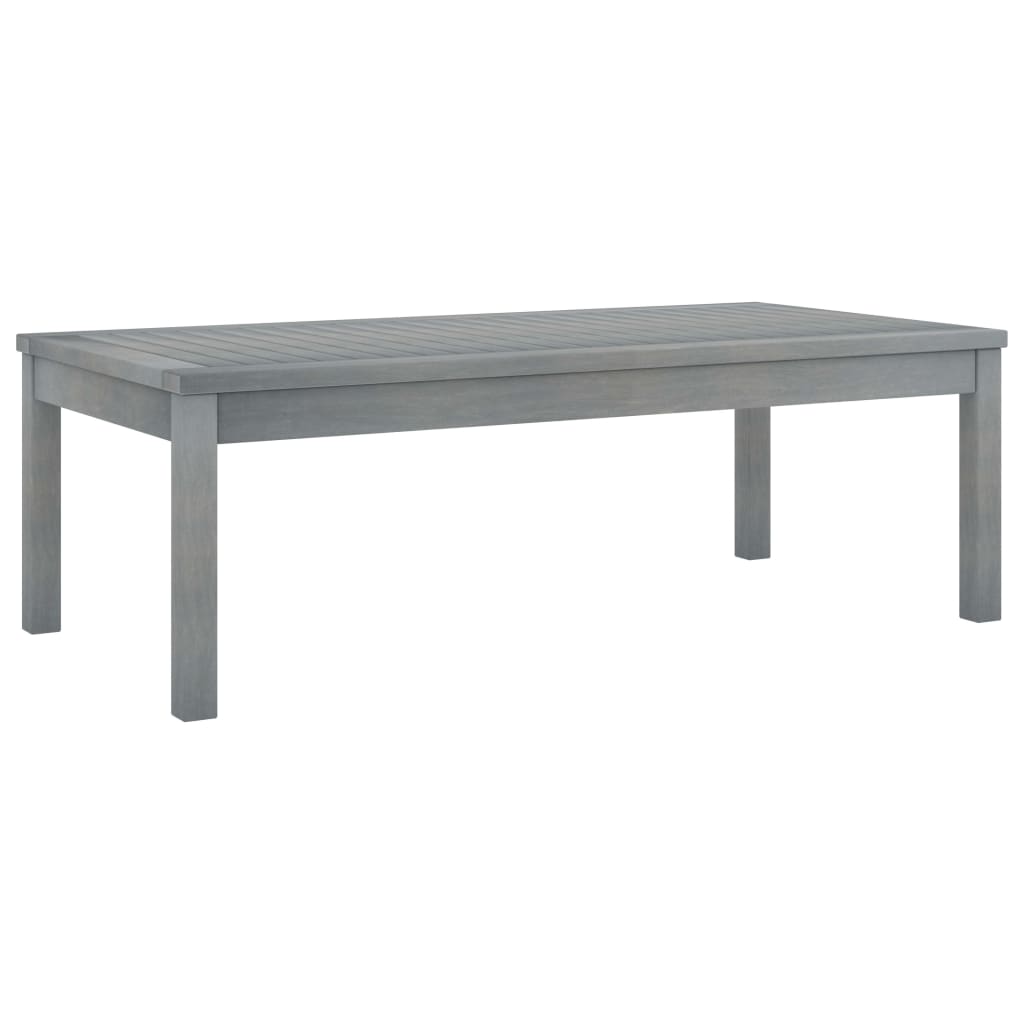 vidaXL Tuintafels Salontafel 100x50x33 cm massief acaciahout grijs