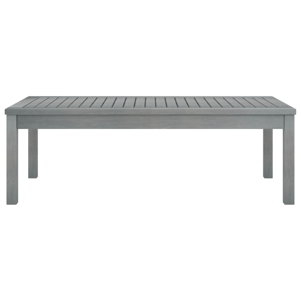 vidaXL Tuintafels Salontafel 100x50x33 cm massief acaciahout grijs