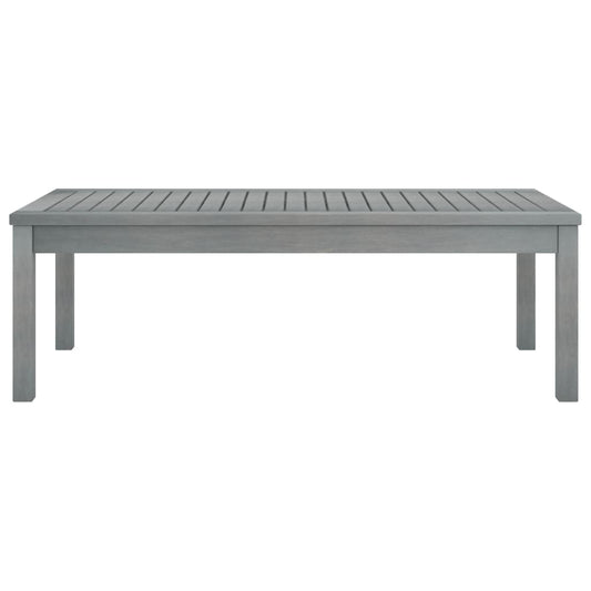 vidaXL Tuintafels Salontafel 100x50x33 cm massief acaciahout grijs