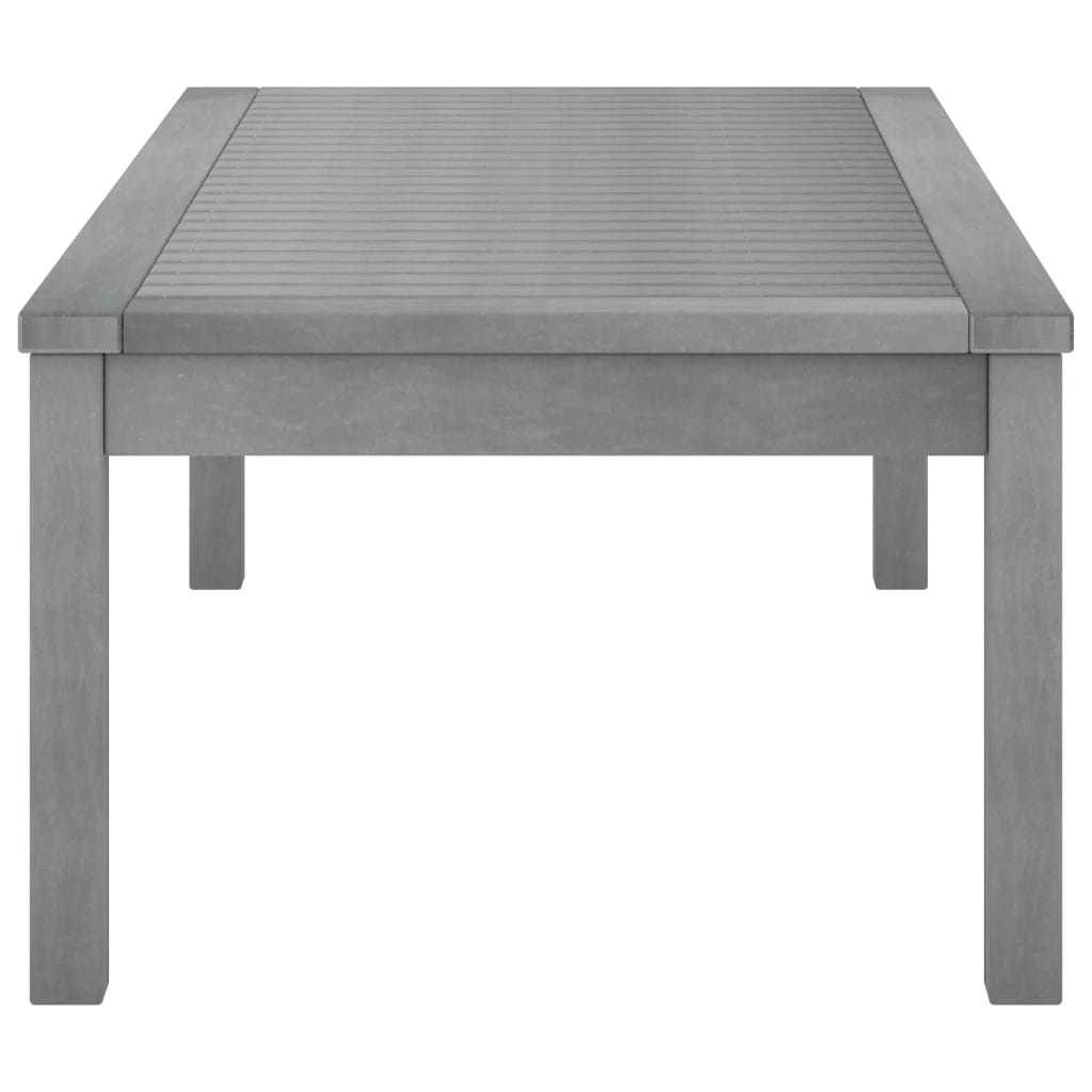 vidaXL Tuintafels Salontafel 100x50x33 cm massief acaciahout grijs