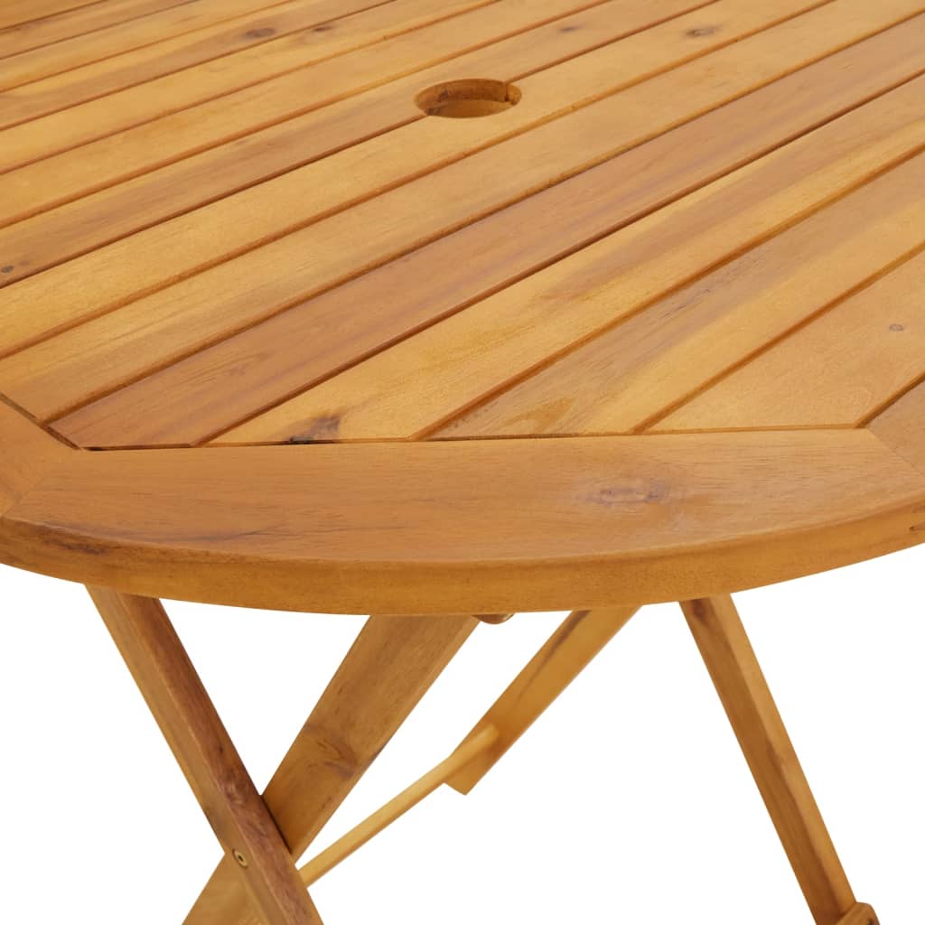 vidaXL Tuintafels Tuintafel inklapbaar 70 cm massief acaciahout