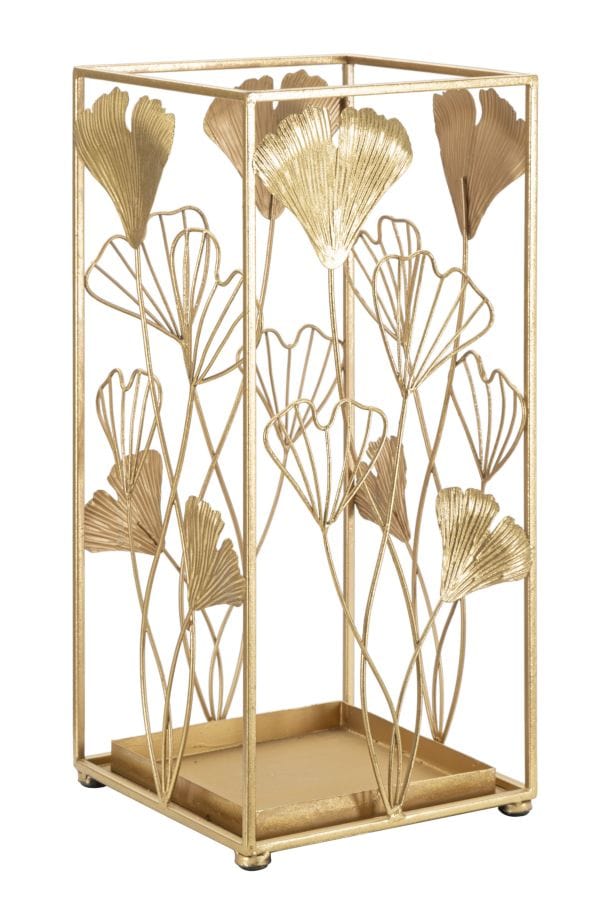 Mauro Ferretti UMBRELLA HOLDER GOLD LEAF CM 22,5X22,5X48,5