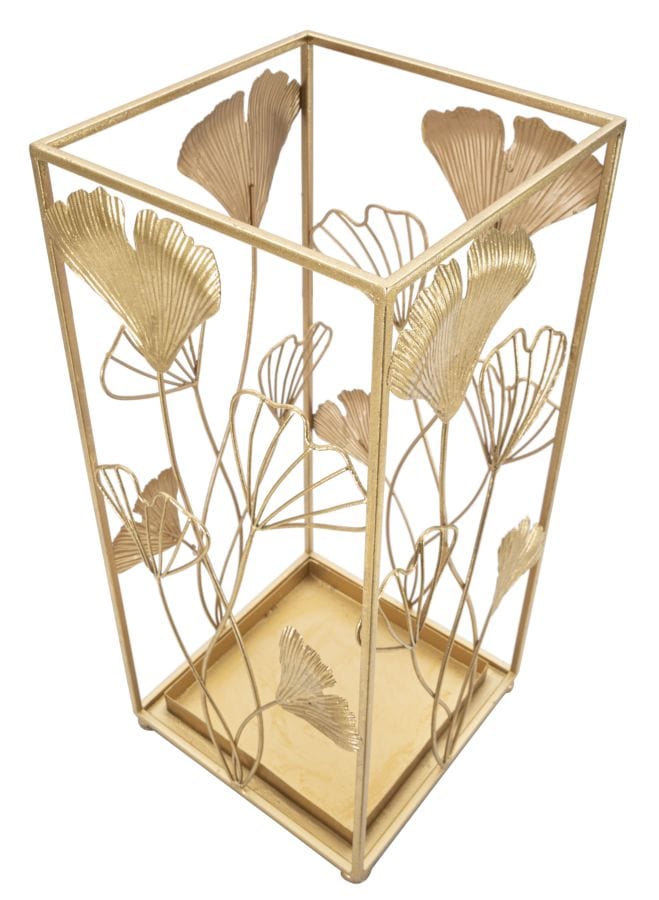 Mauro Ferretti UMBRELLA HOLDER GOLD LEAF CM 22,5X22,5X48,5