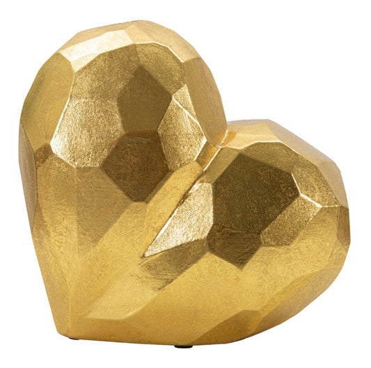 Mauro Ferretti VASE HEART GOLD CM 19X9X18