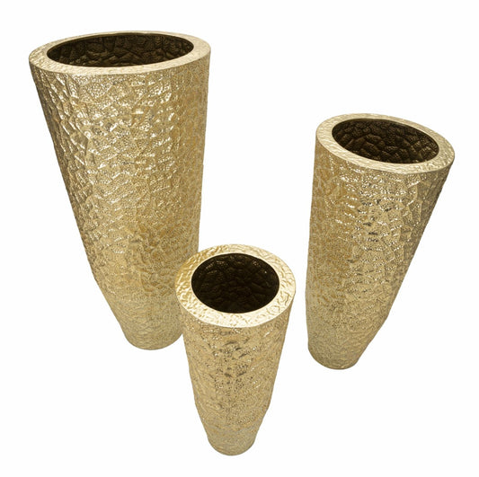 Mauro Ferretti VASE HOLDER GLASY SET 3 PCS CM Ø 50,8X114,9-40X92,7-29,8X70,5