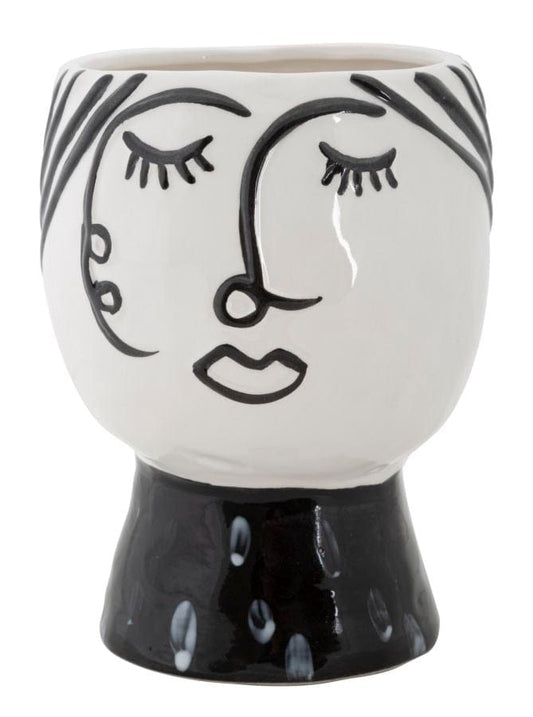 Mauro Ferretti VASE POT FACE CM Ø 14X18,2