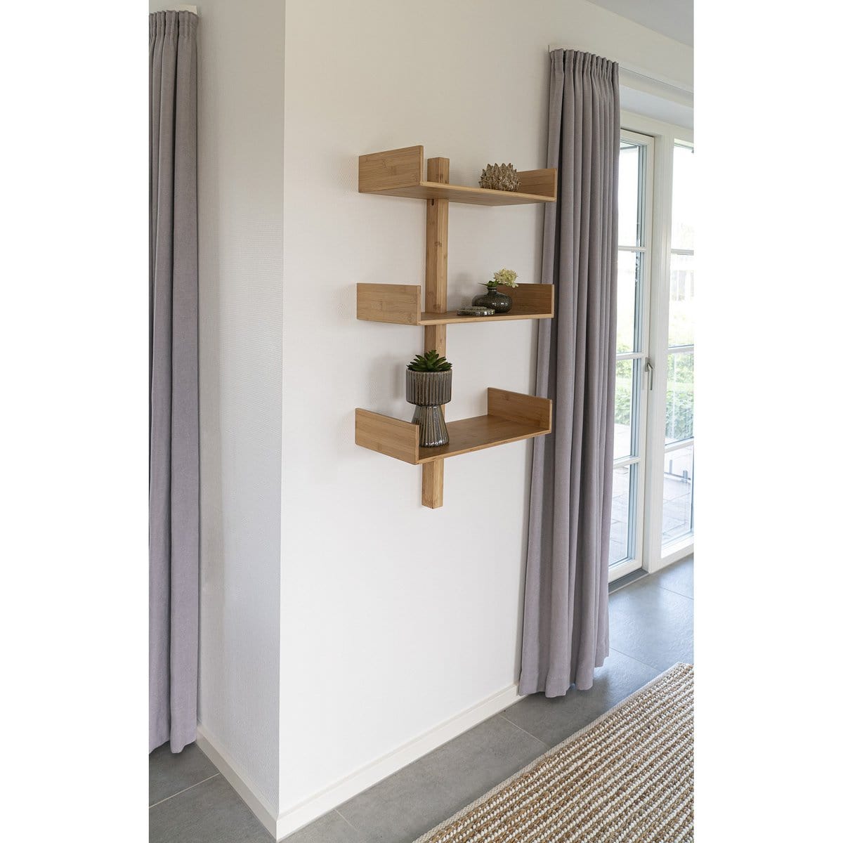 House Nordic ApS Villa Shelf - Wandplank, bamboe, naturel 50x102 cm