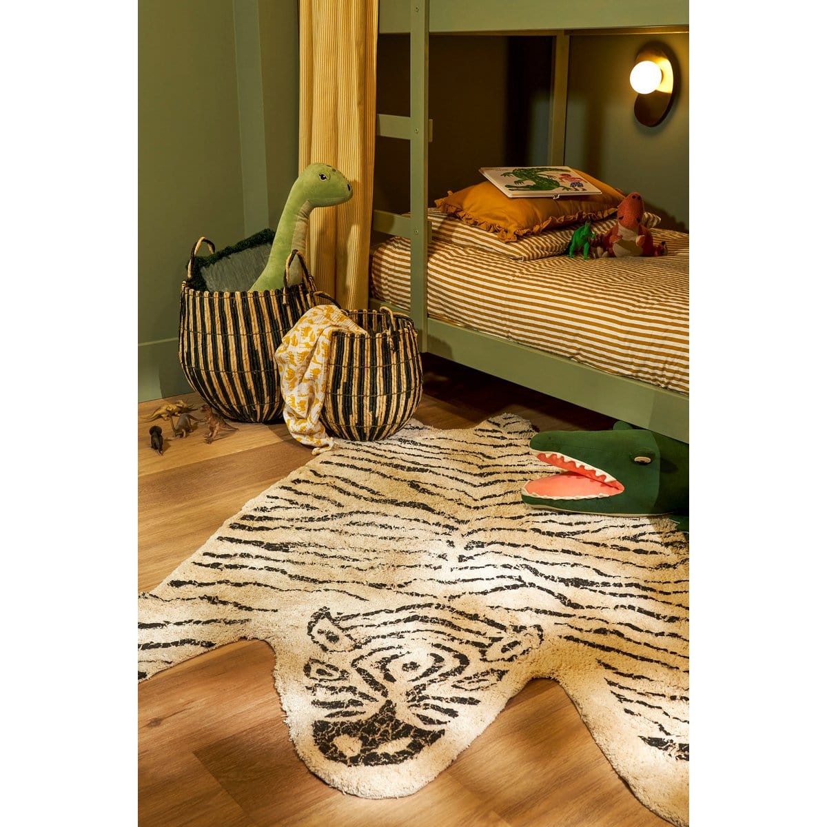 In The Mood Vloerkleed Zebra - L180 x B120 cm - Katoen - Zwart, Wit